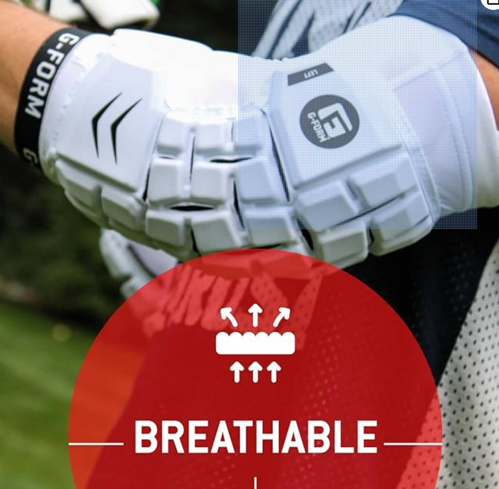 G-Form Unhinged – Protectores acolchados para brazos de lacrosse, transpirables y flexibles para hombre – Protectores de codo para lacrosse lavables a máquina